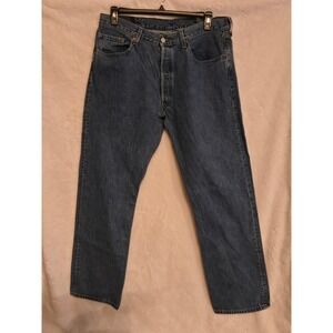 Levi's Men's 38×32 501 Button Fly Jeans Medium Wash Straight Leg